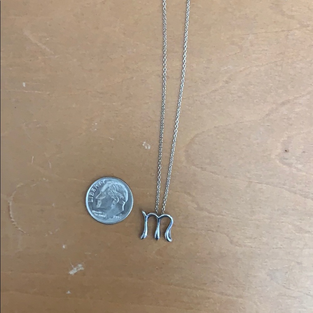 Tiffany Elsa Peretti “m” necklace